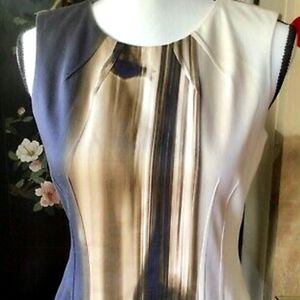 Elie Tahari Watercolor Sheatg Dress